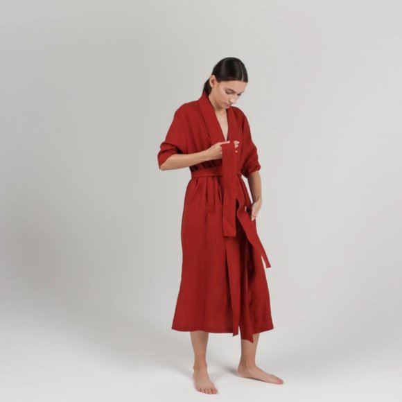 Par en Par convertible wrap dress in Rust XS - Picture 3 of 8